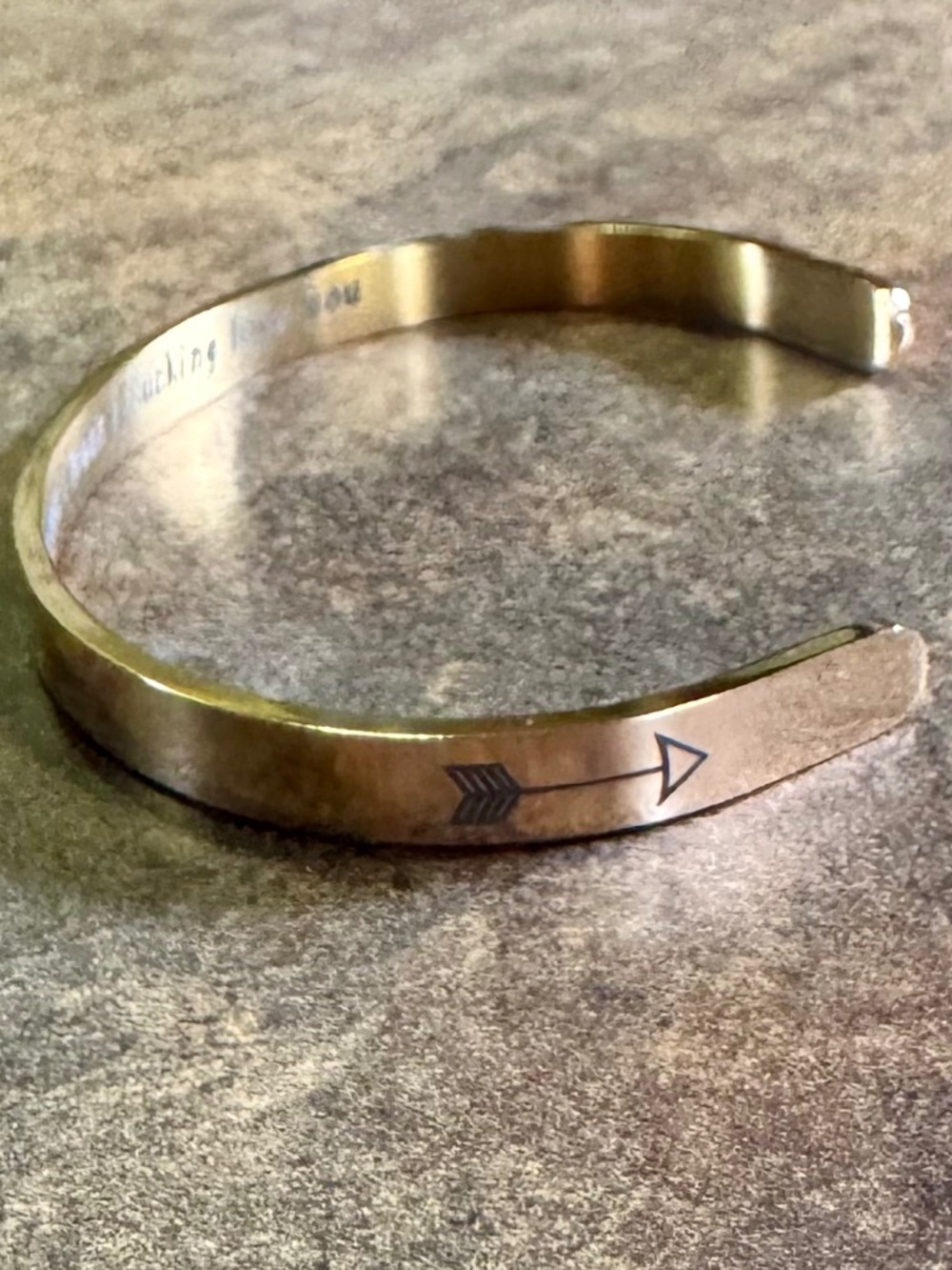 Humorous Engraved Bangle - Picture 4 of 4